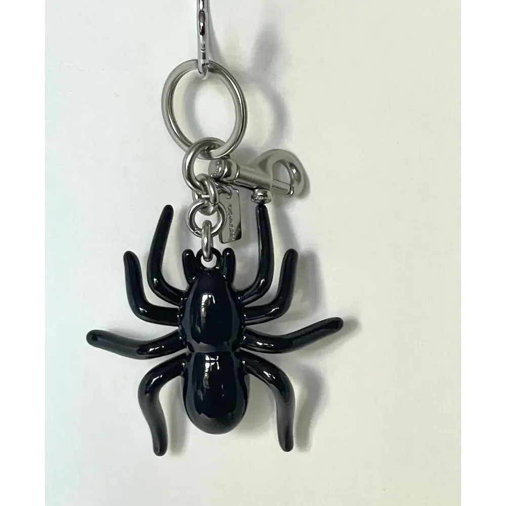 Coach CAX79 Spider Halloween Bag Charm Black Enamel